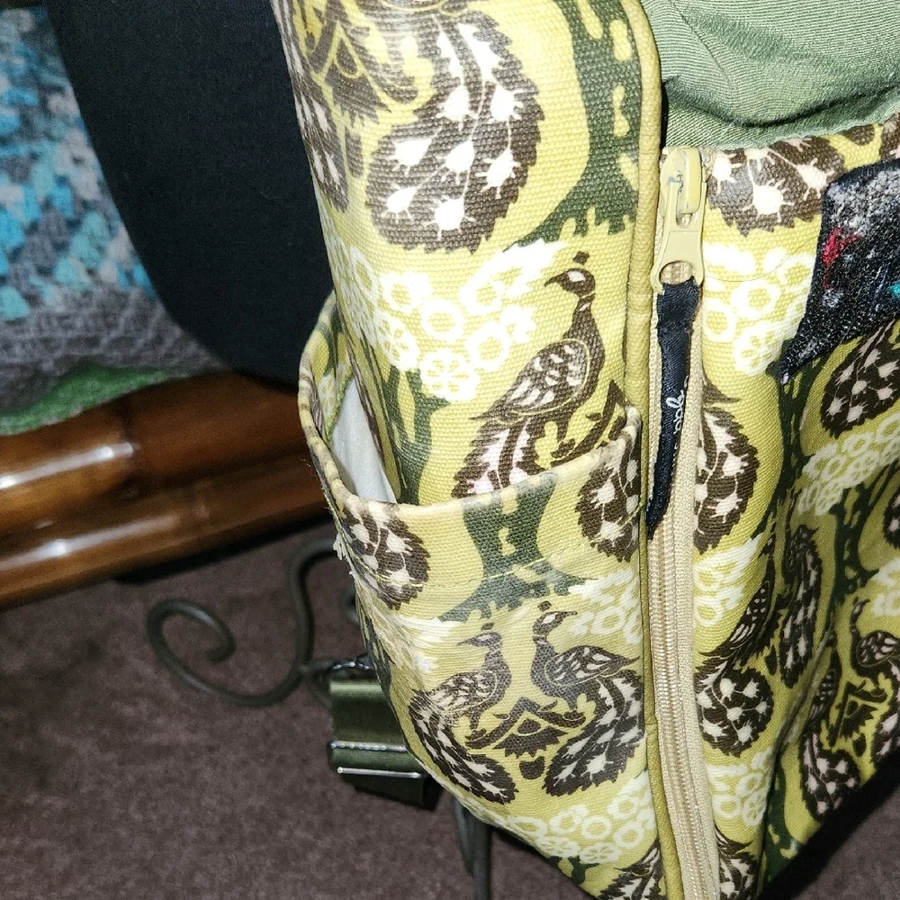 Petunia Pickle Bottom Yellow and Brown Baby Bag